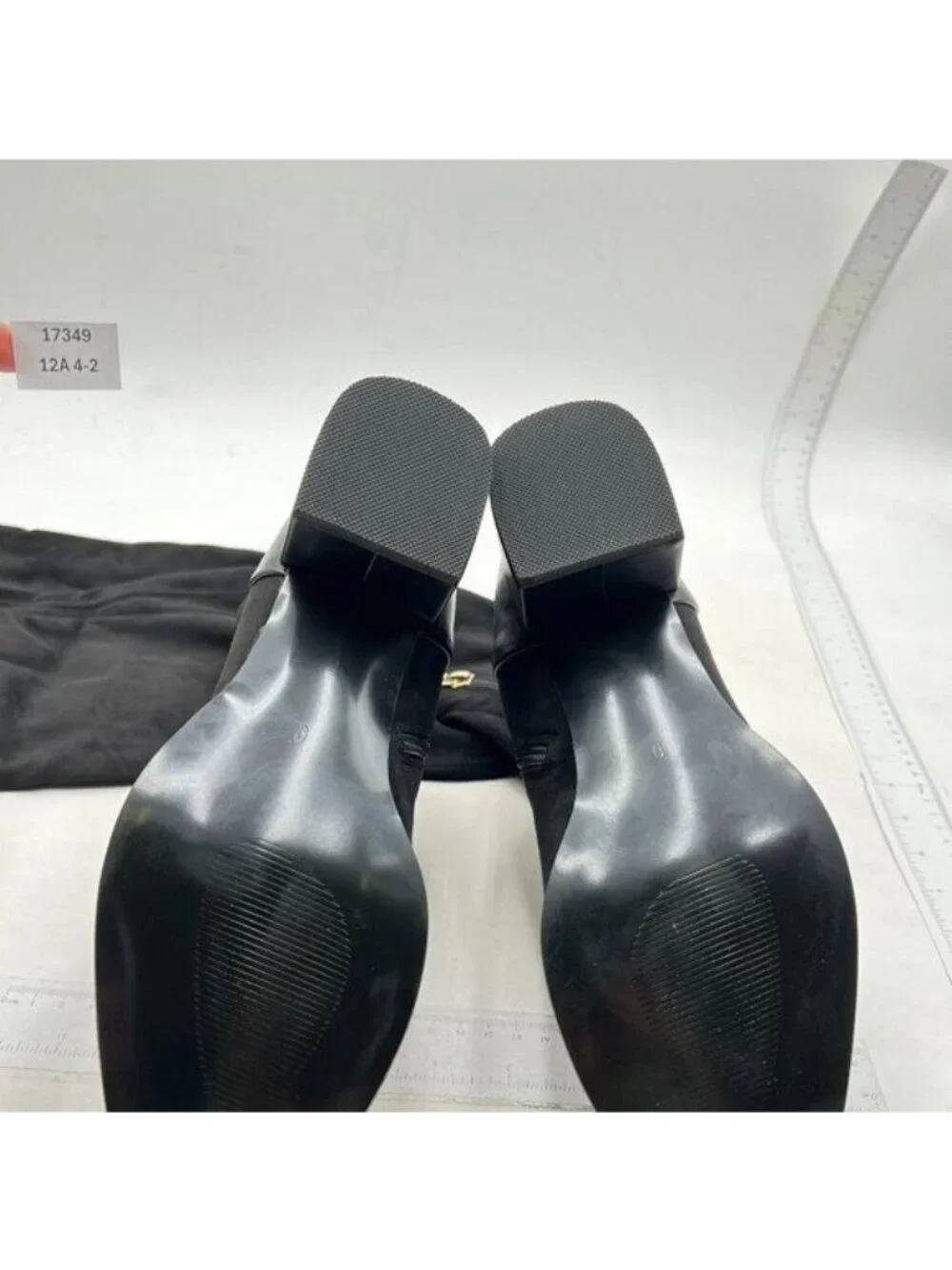 Women Trendy Over The Knee Boots Flats Pointed Closed Toe Low Heels Black